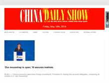 Tablet Screenshot of chinadailyshow.com